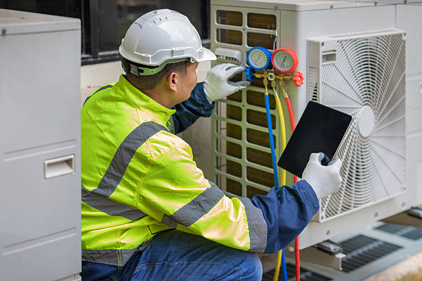 Professional Air Duct Cleaning technician working in Bloomingdale, IL